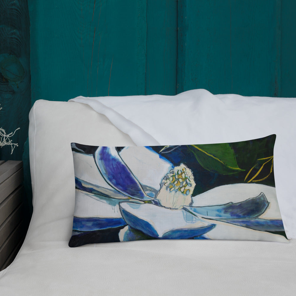 Magnolia at Night Premium Pillow