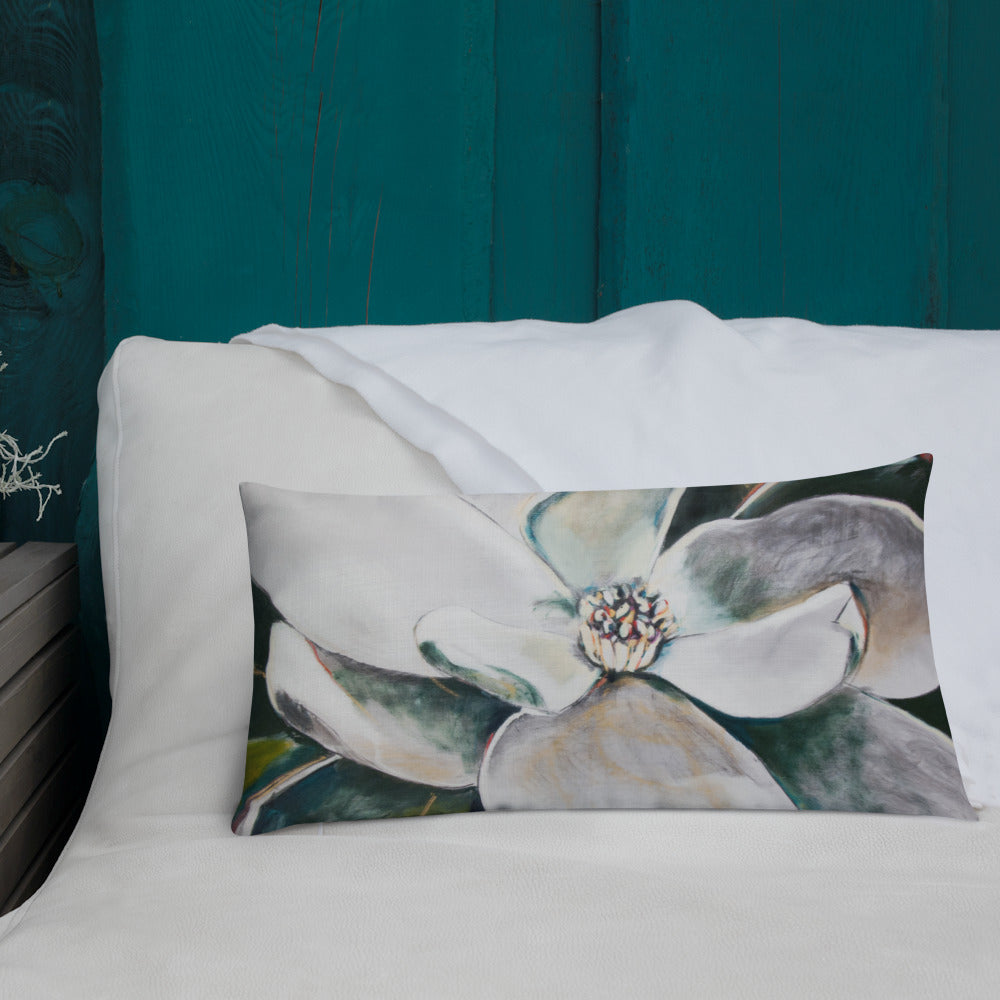 Open Heart Magnolia Premium Pillow