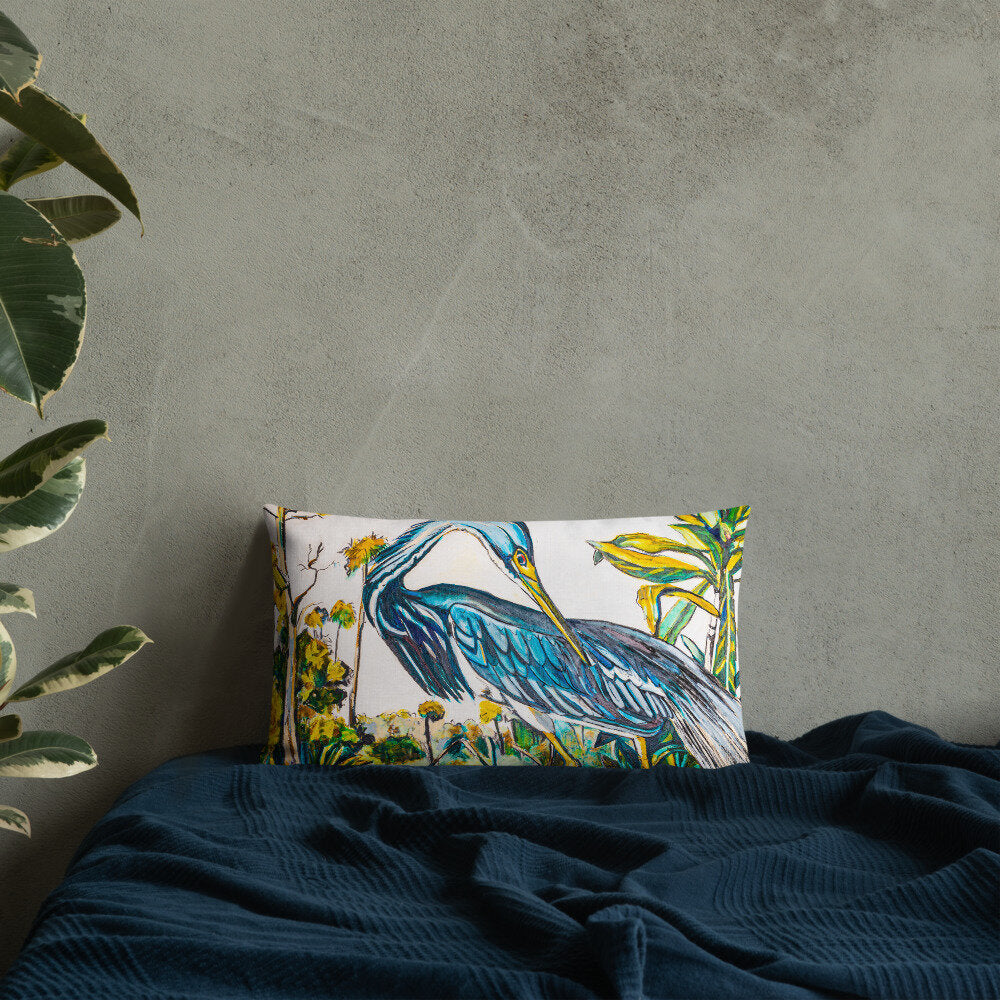 Blue Heron Premium Pillow