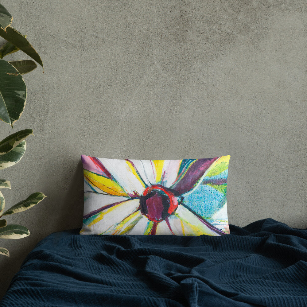 Zinnias Premium Pillow