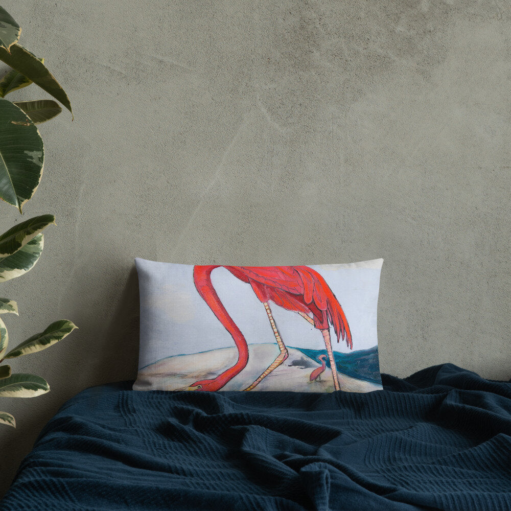 Flamingo Oasis Premium Pillow