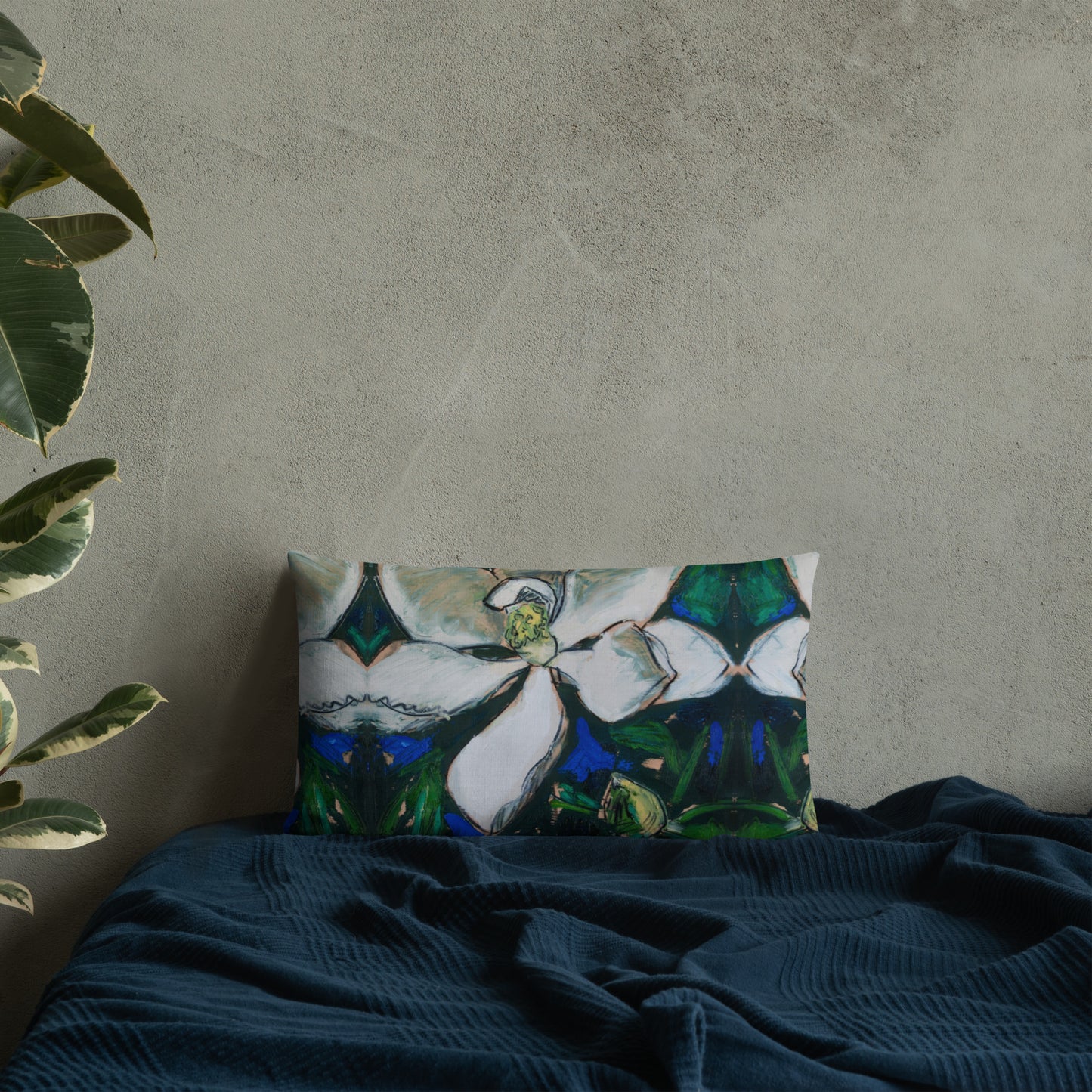 Magnolia with Pod Premium Pillow
