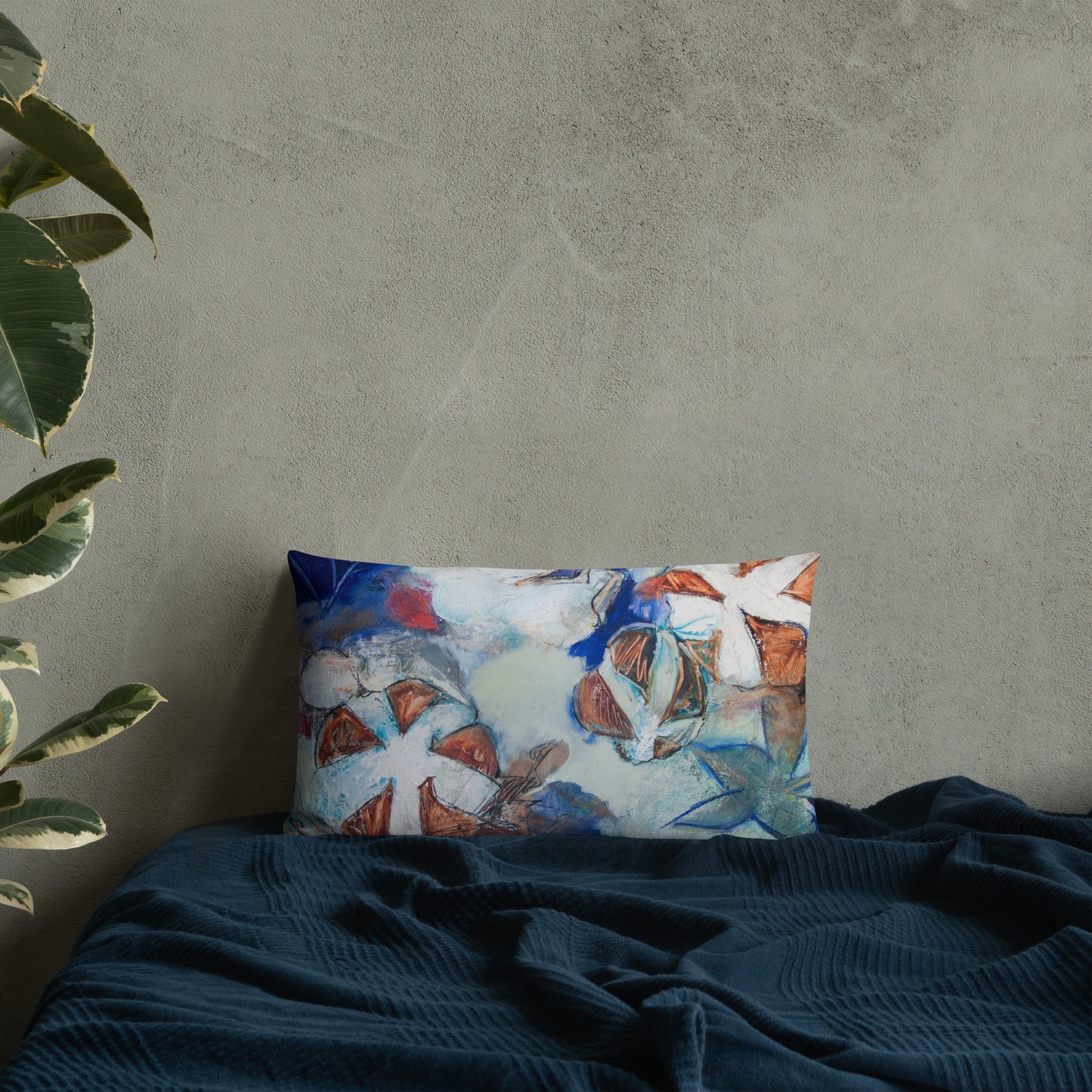 Farm Bureau Collage Cotton Abstraction II Premium Pillow