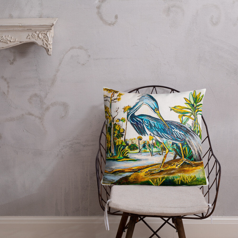 Blue Heron Premium Pillow