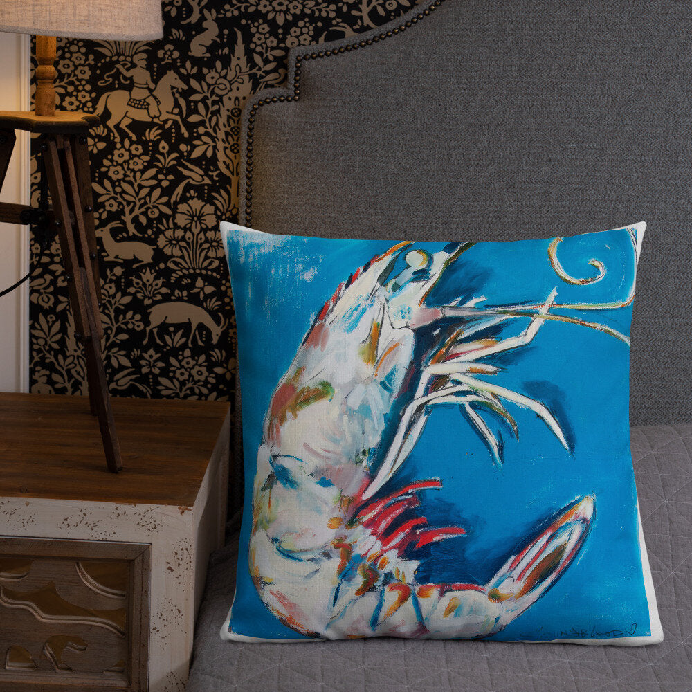 Aqua Shrimp Premium Pillow