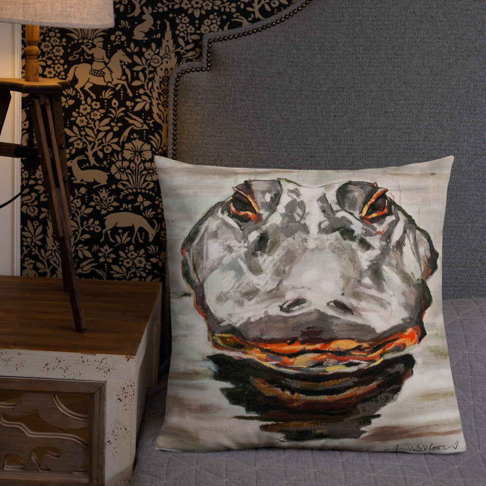 Alligator Head Premium Pillow