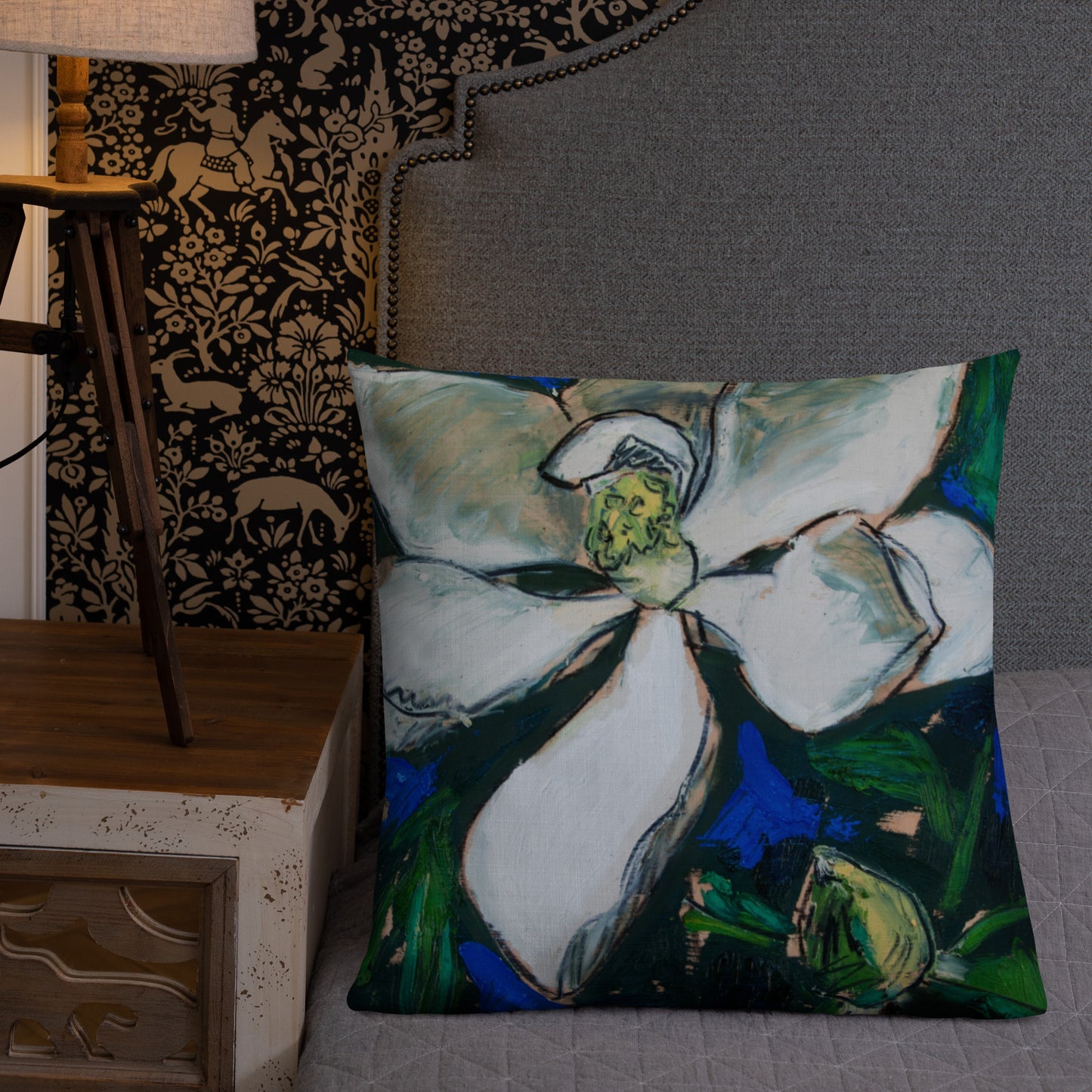 Magnolia with Pod Premium Pillow