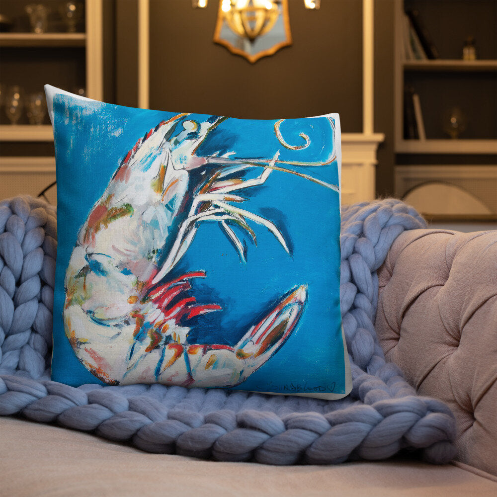 Aqua Shrimp Premium Pillow