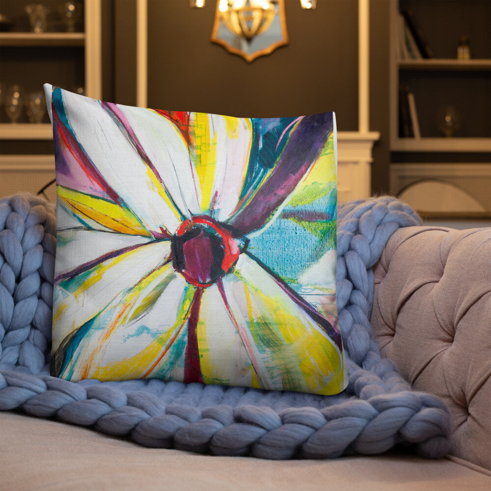 Zinnias Premium Pillow