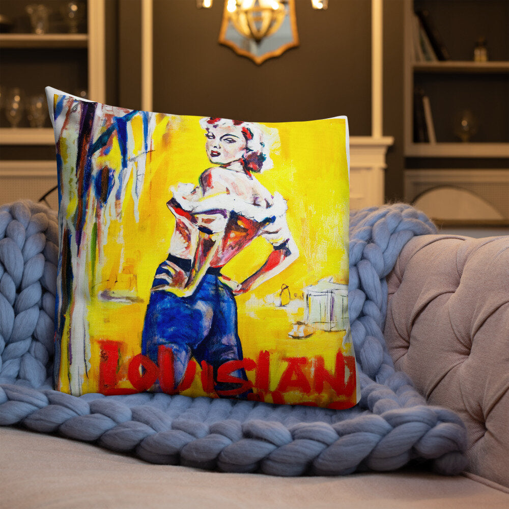 Cropped Louisiana Hussy II Premium Pillow