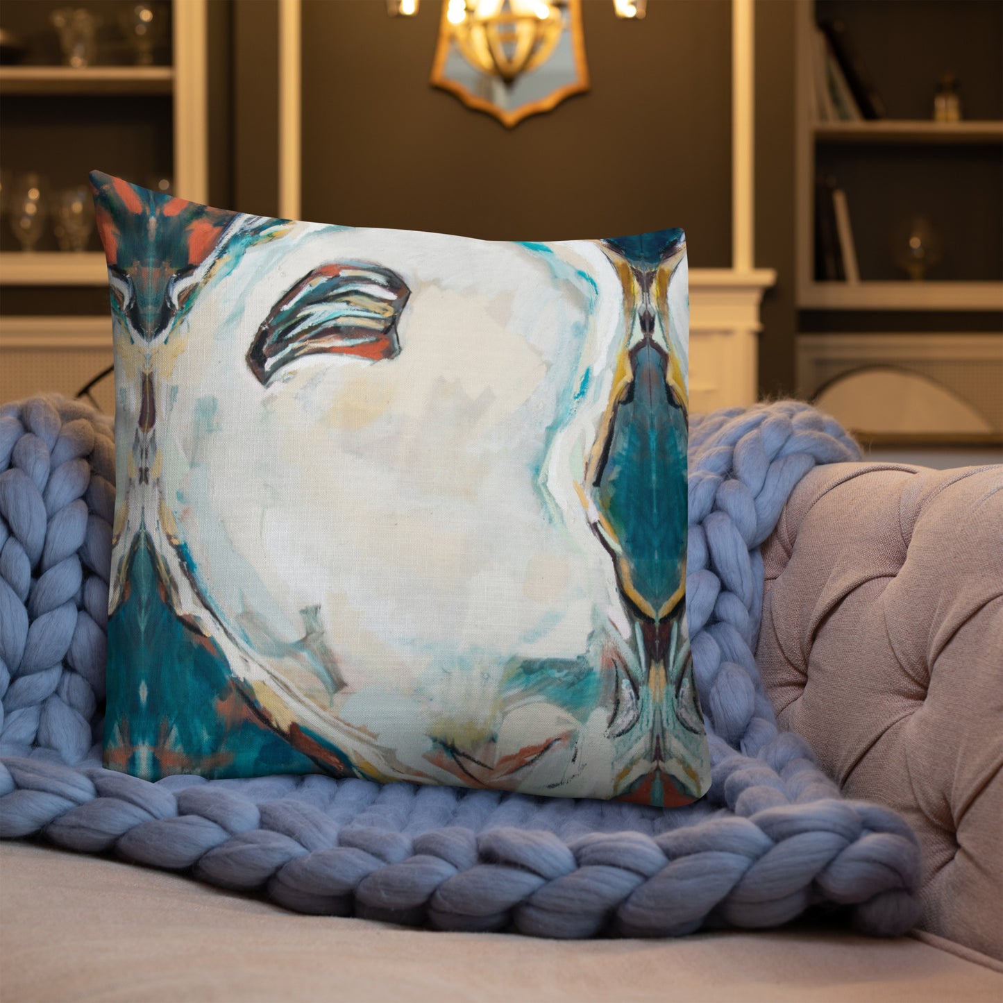 Teal Oyster Premium Pillow