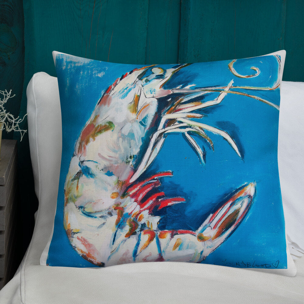 Aqua Shrimp Premium Pillow