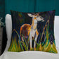 Buck in Bayou Brush Premium Pillow