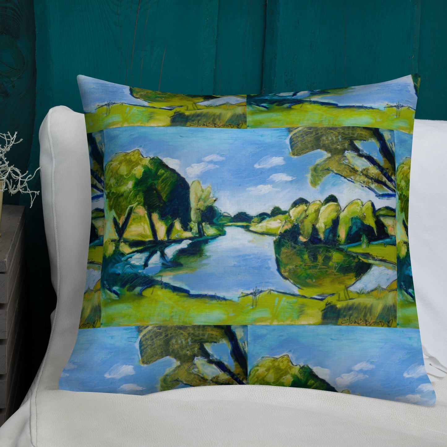 Tranquil Lake Premium Pillow