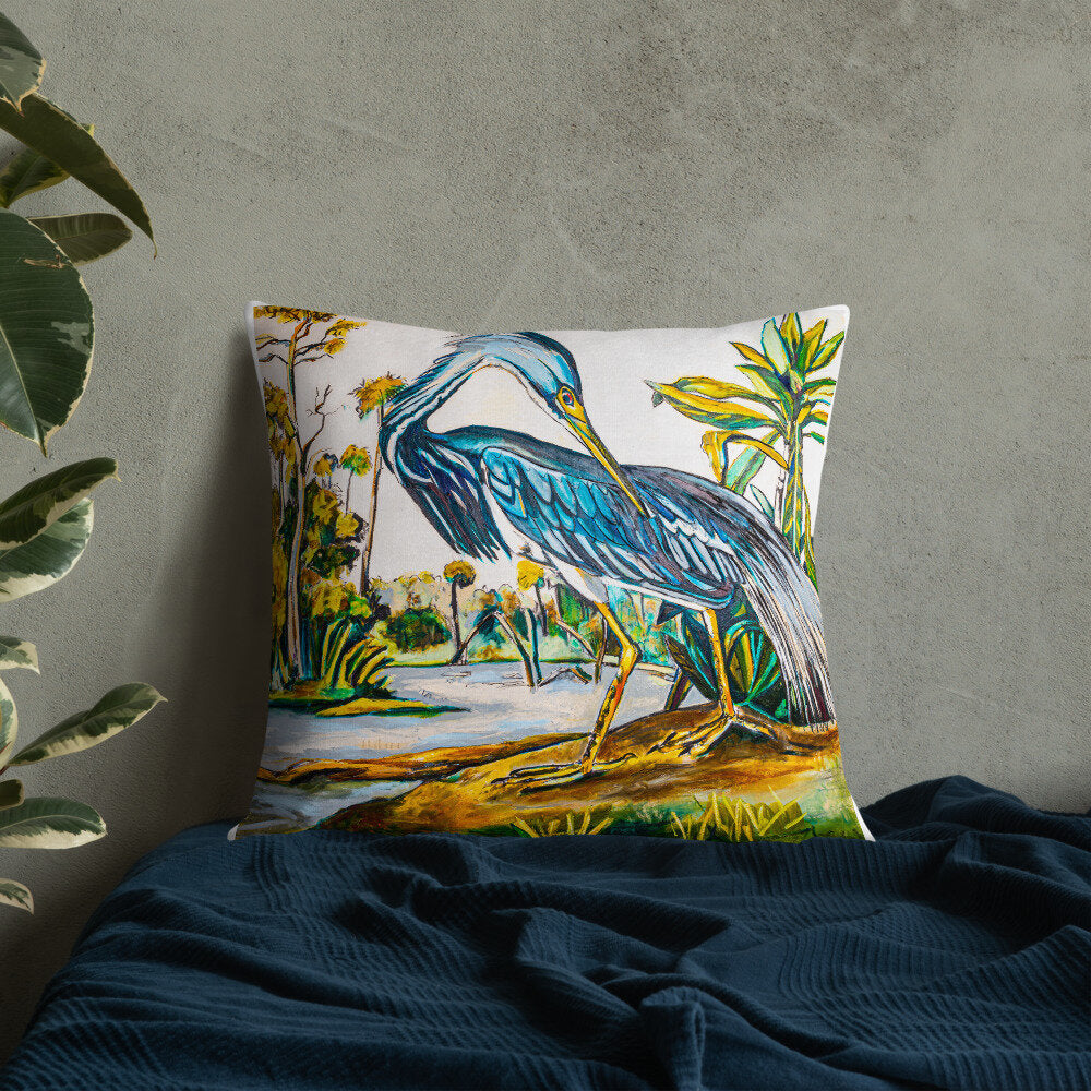 Blue Heron Premium Pillow