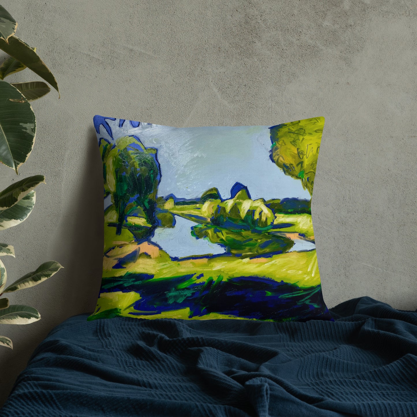 Study for Tranquil Lake IV Premium Pillow