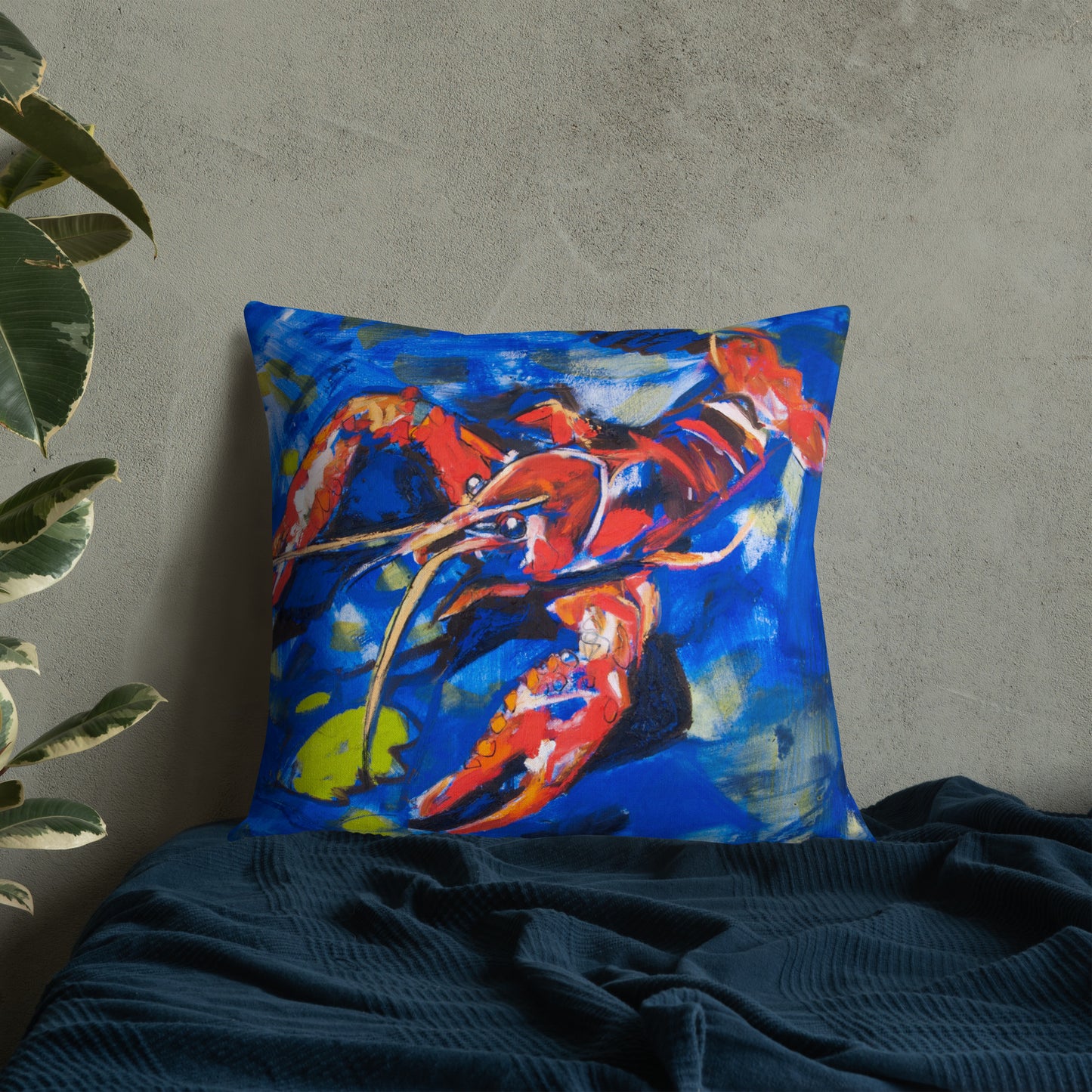 Crawfish in Habitat Premium Pillow