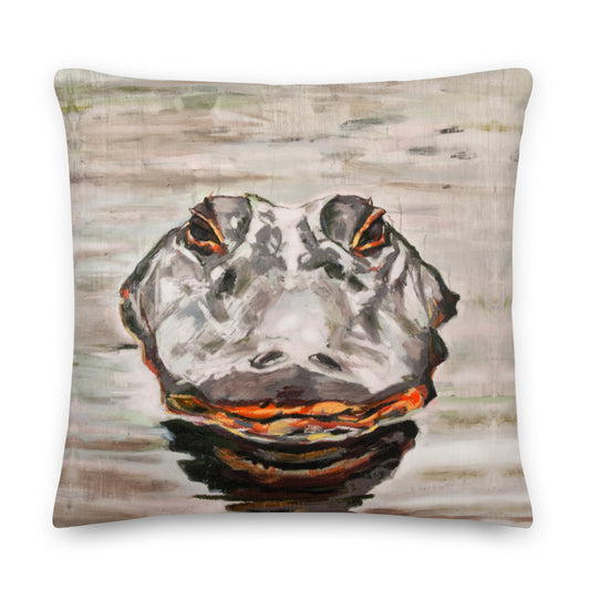 Gator Head Reflection Premium Pillow