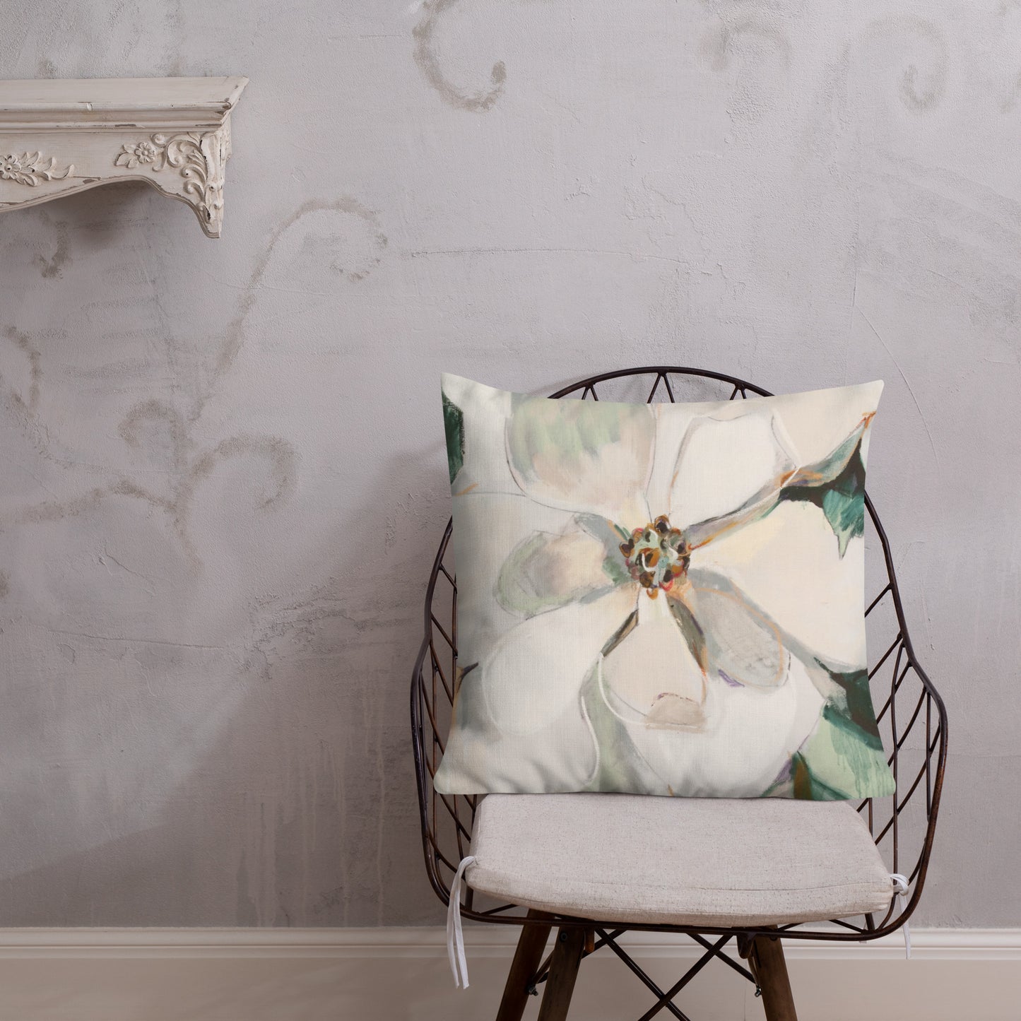 Soft Magnolia III Pattern Premium Pillow
