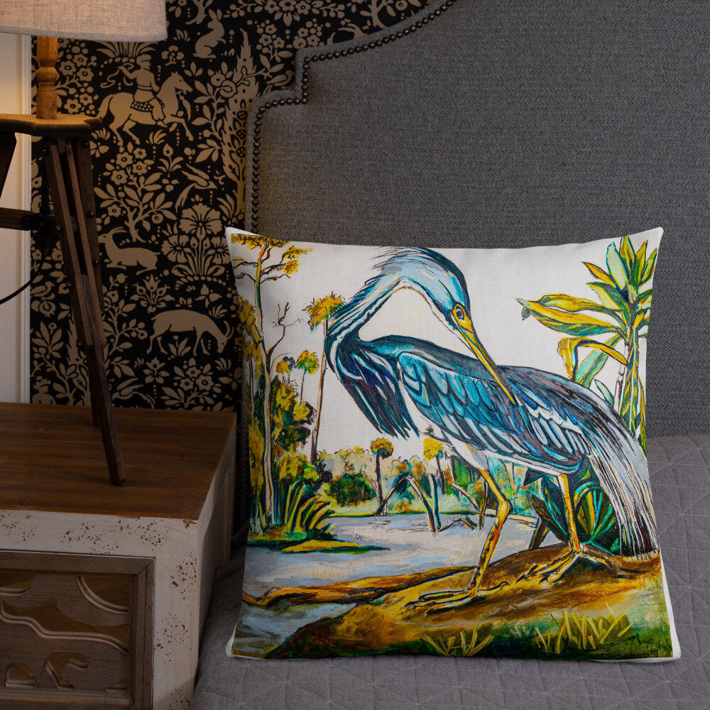 Blue Heron Premium Pillow