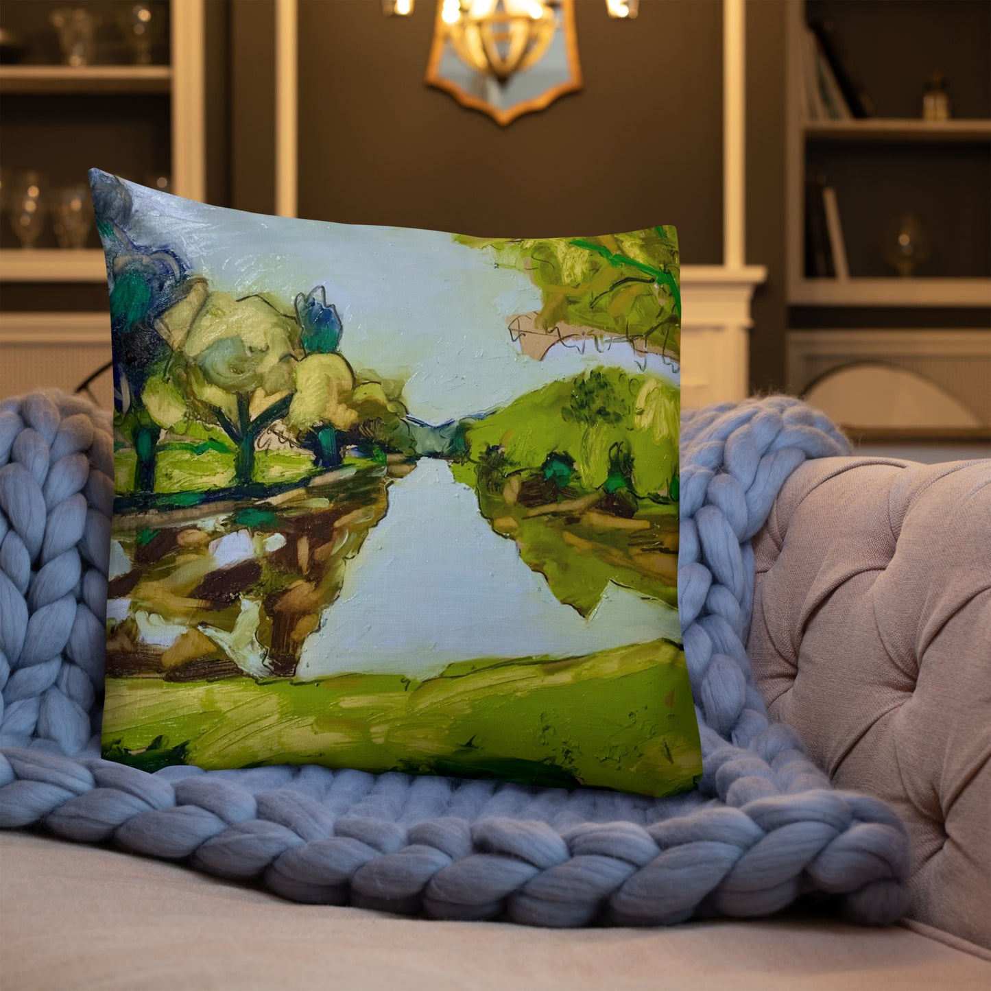 Study for Tranquil Lake Premium Pillow