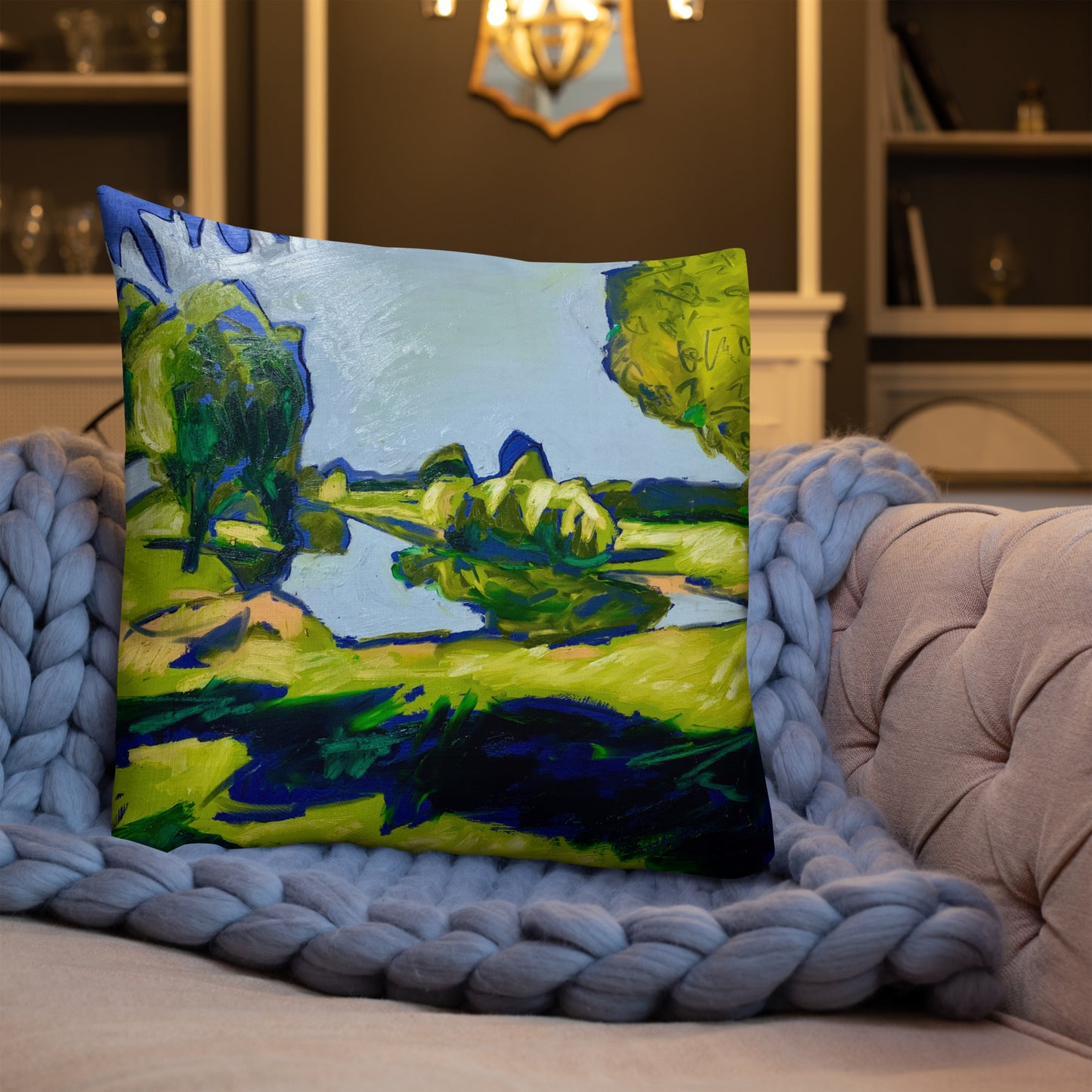 Study for Tranquil Lake IV Premium Pillow