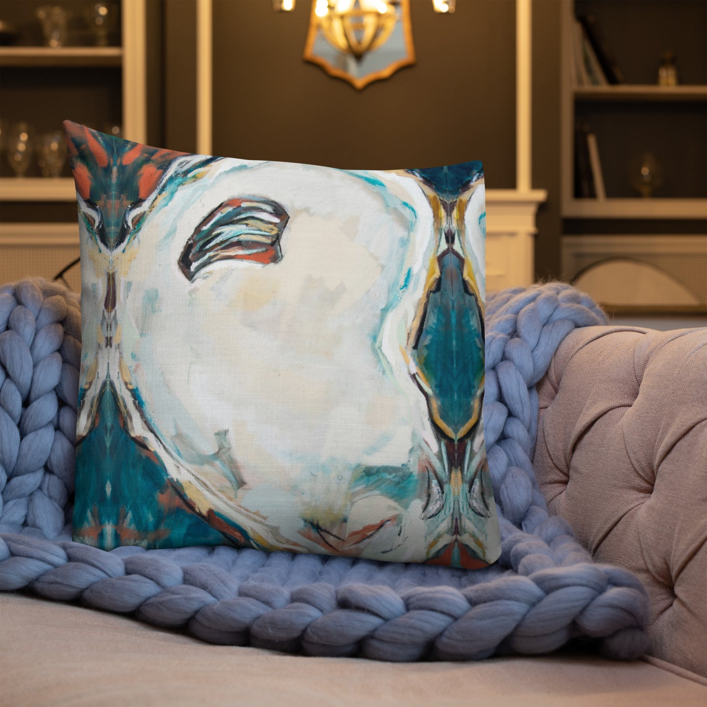 Teal Oyster Premium Pillow