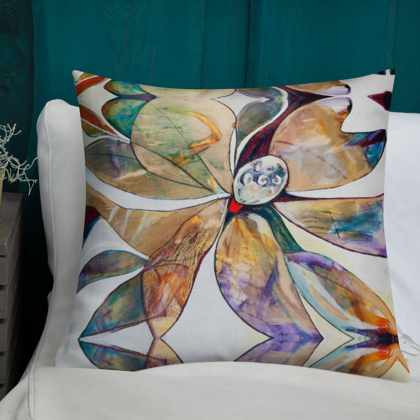 Reverse Magnolia Premium Pillow