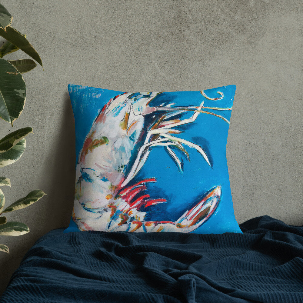 Aqua Shrimp Premium Pillow