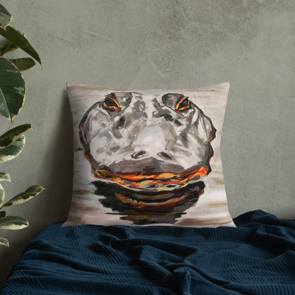 Alligator Head Premium Pillow