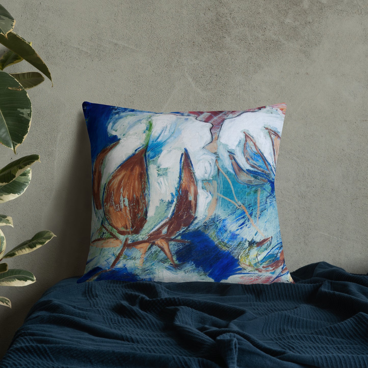 Tribute to Cotton (Cropped) Premium Pillow