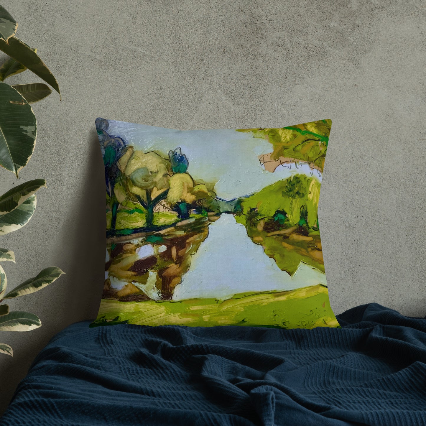 Study for Tranquil Lake Premium Pillow