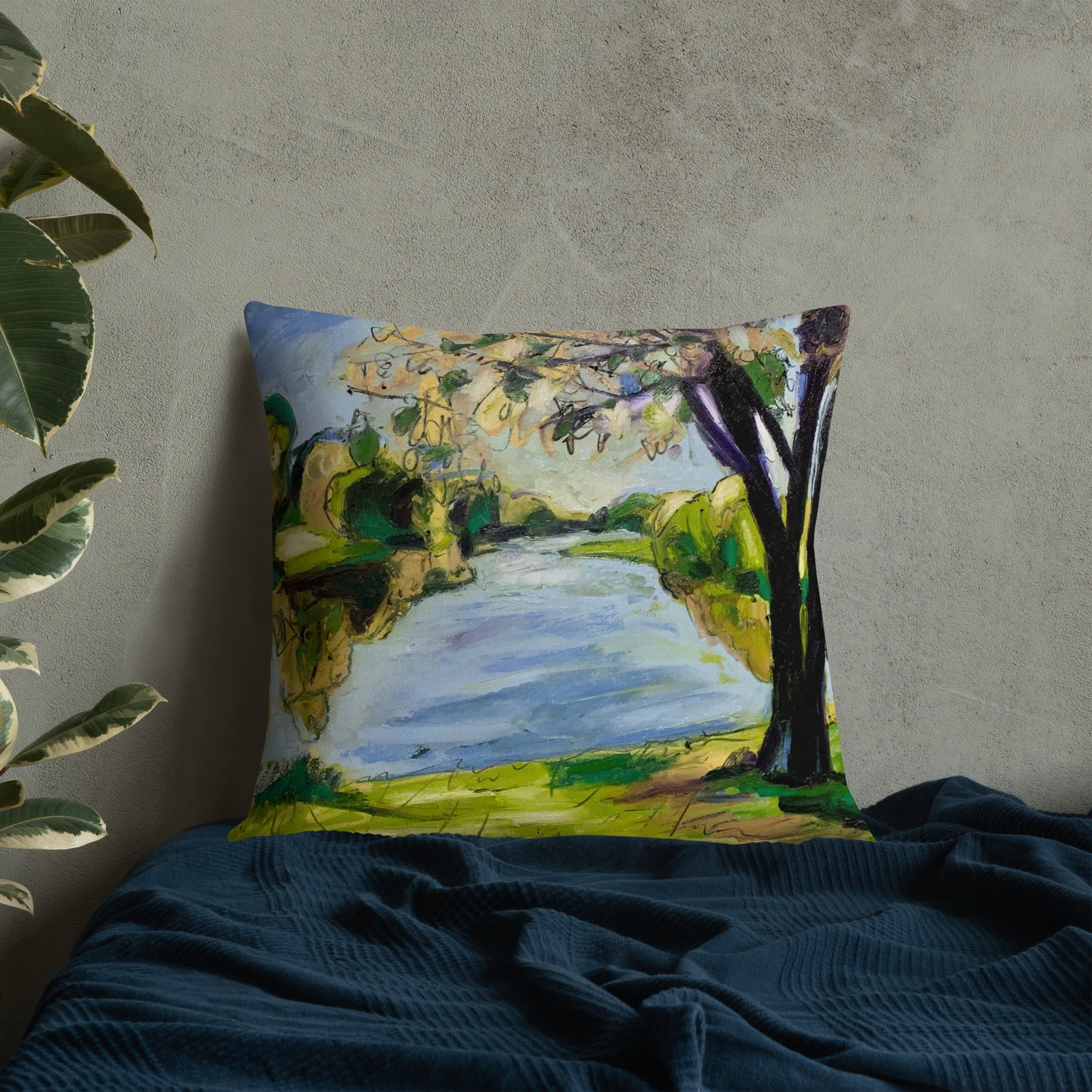 Study for Tranquil Lake VI Premium Pillow