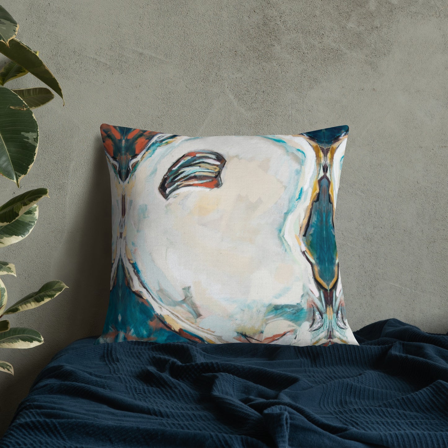 Teal Oyster Premium Pillow