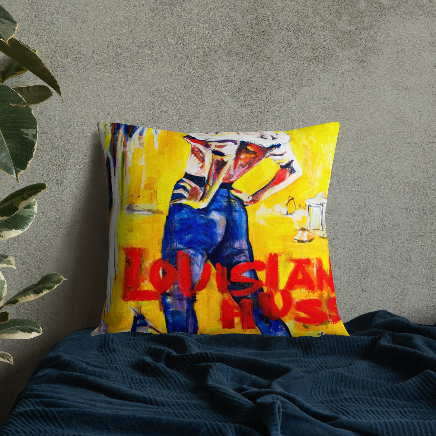 Louisiana Hussy II Pattern Premium Pillow