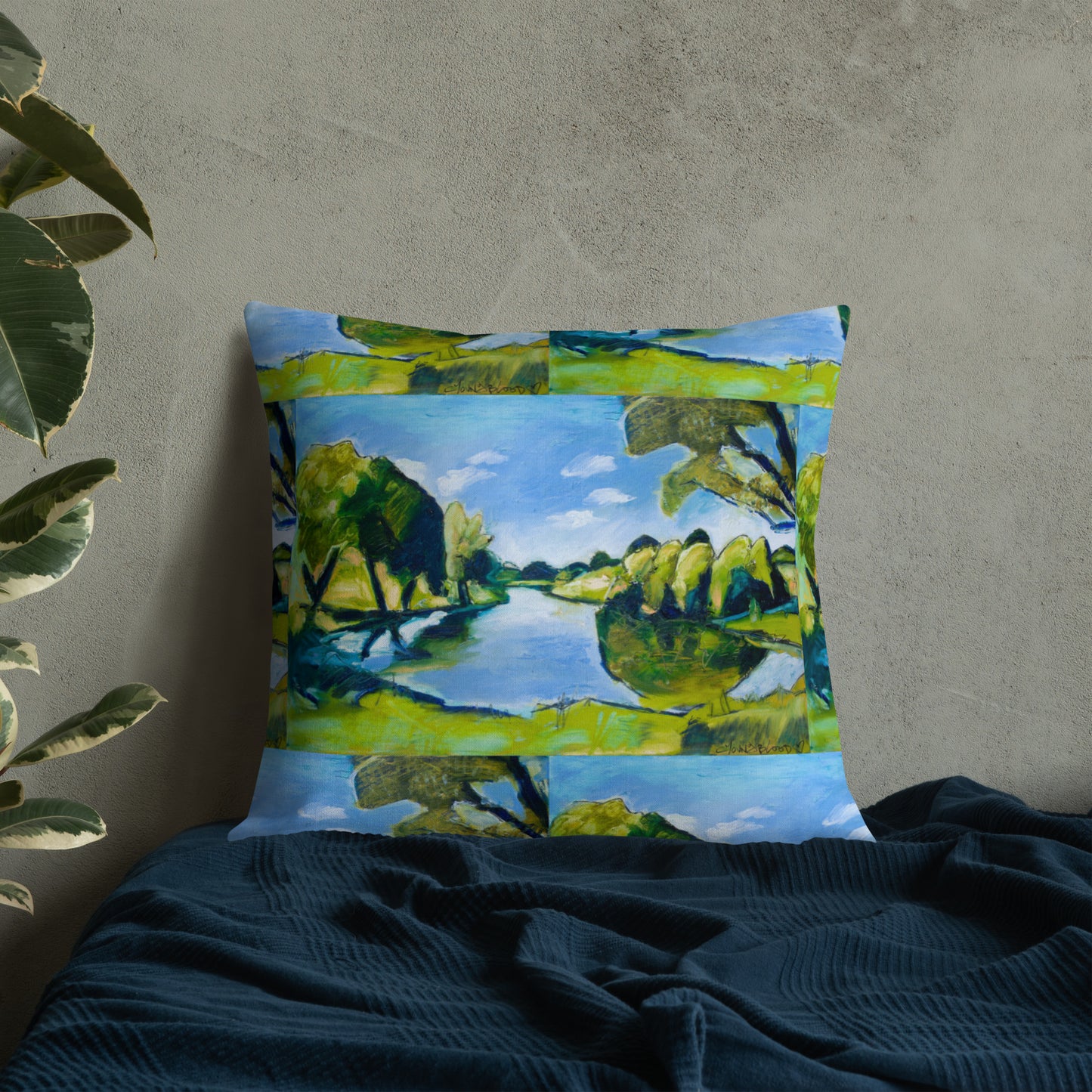 Tranquil Lake Premium Pillow