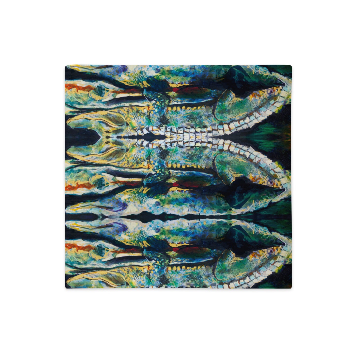 Psychedelic Gator Premium Pillow Case