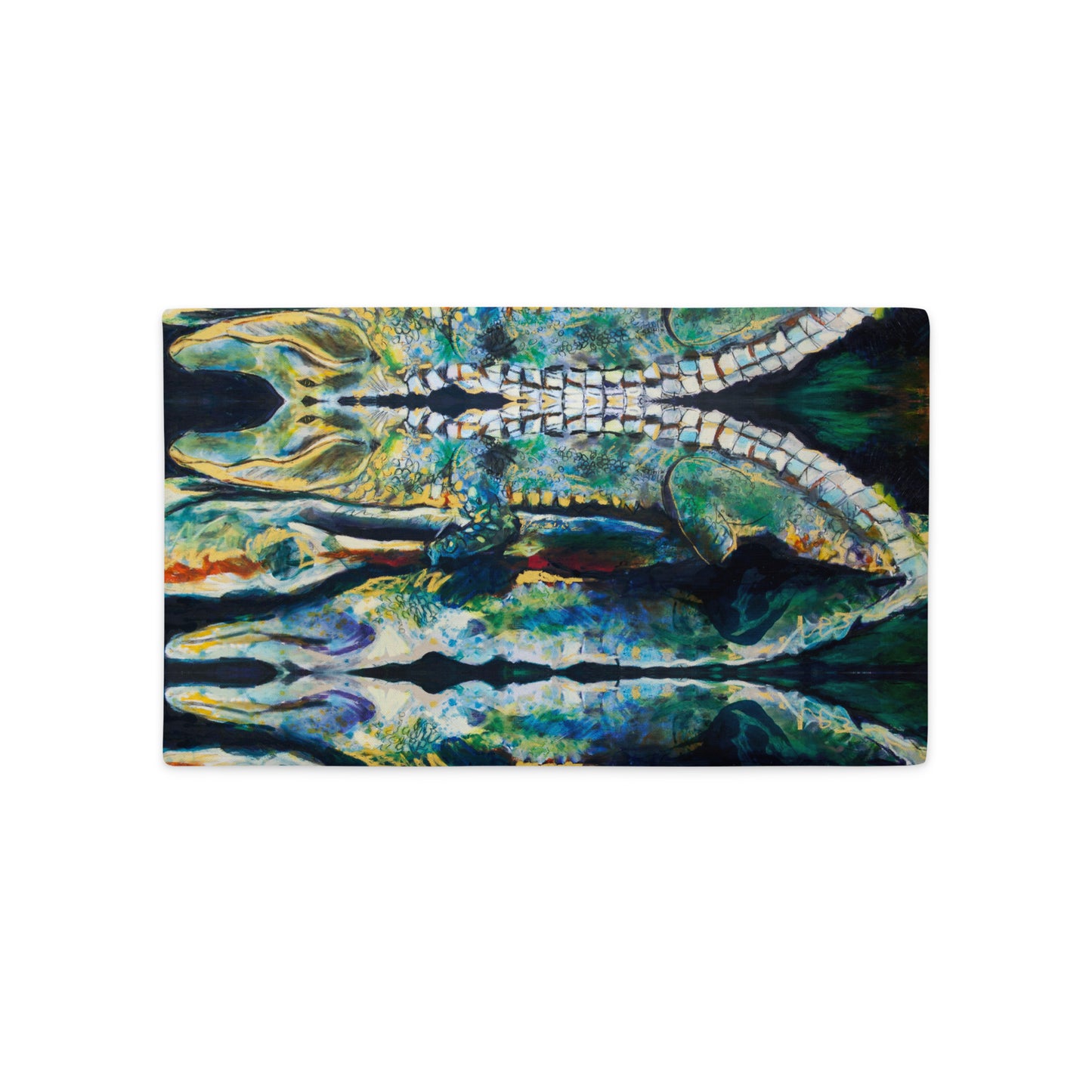 Psychedelic Gator Premium Pillow Case