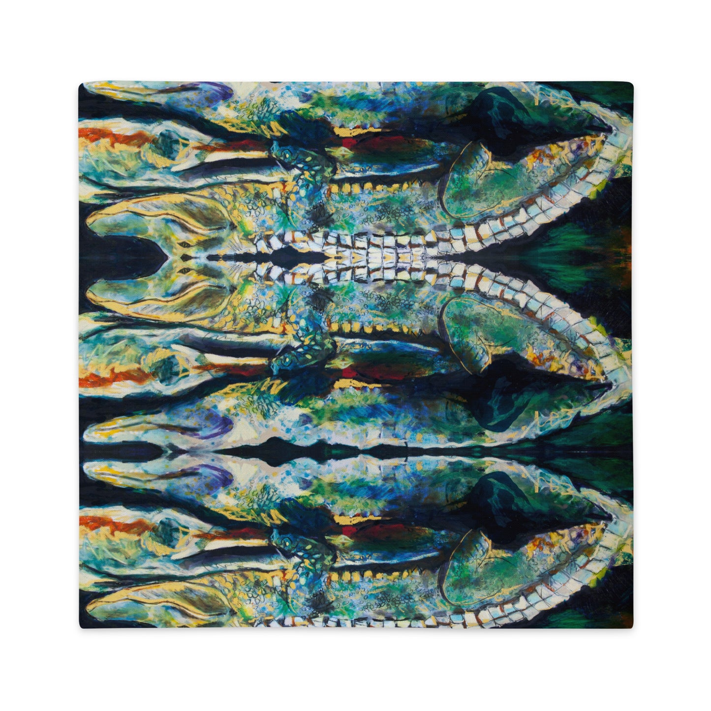 Psychedelic Gator Premium Pillow Case