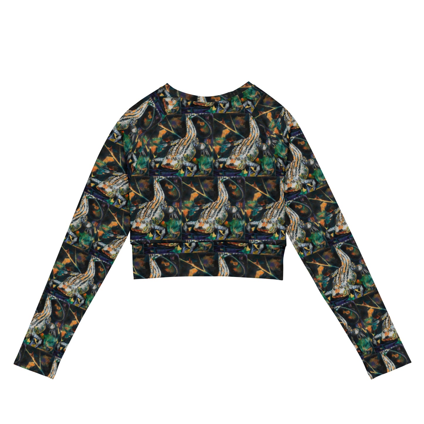 Fierce Gator Recycled long-sleeve crop top