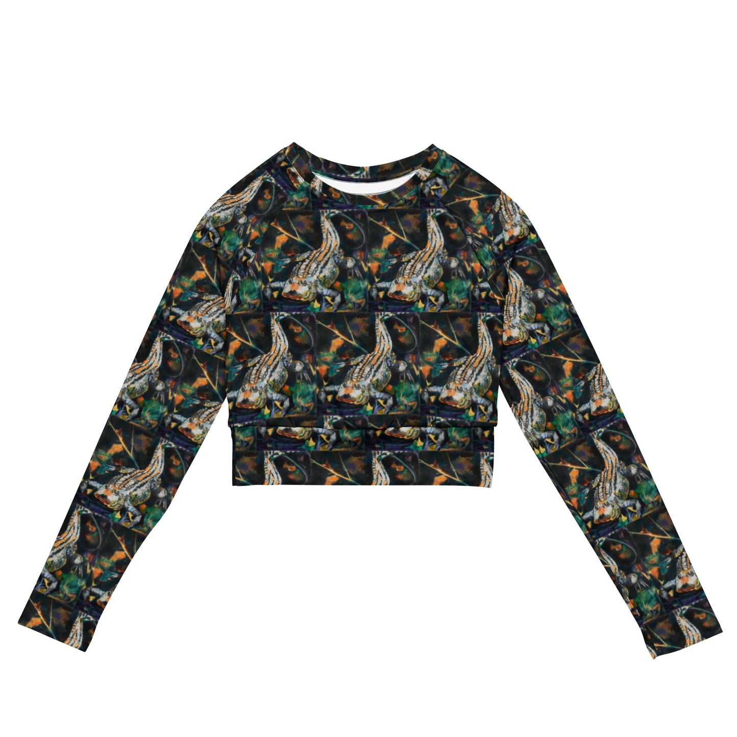 Fierce Gator Recycled long-sleeve crop top