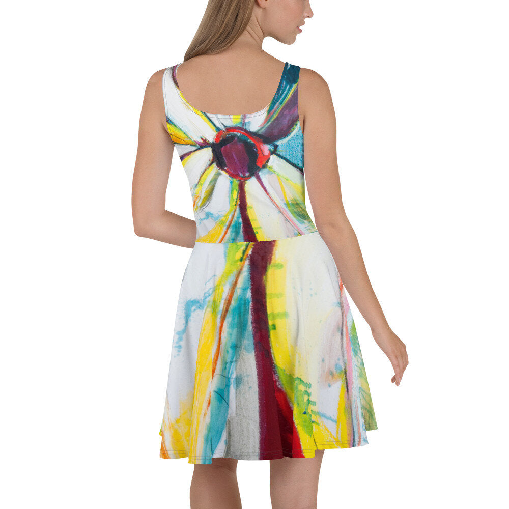 Zinnias Skater Dress