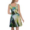 Abstract Magnolia Skater Dress