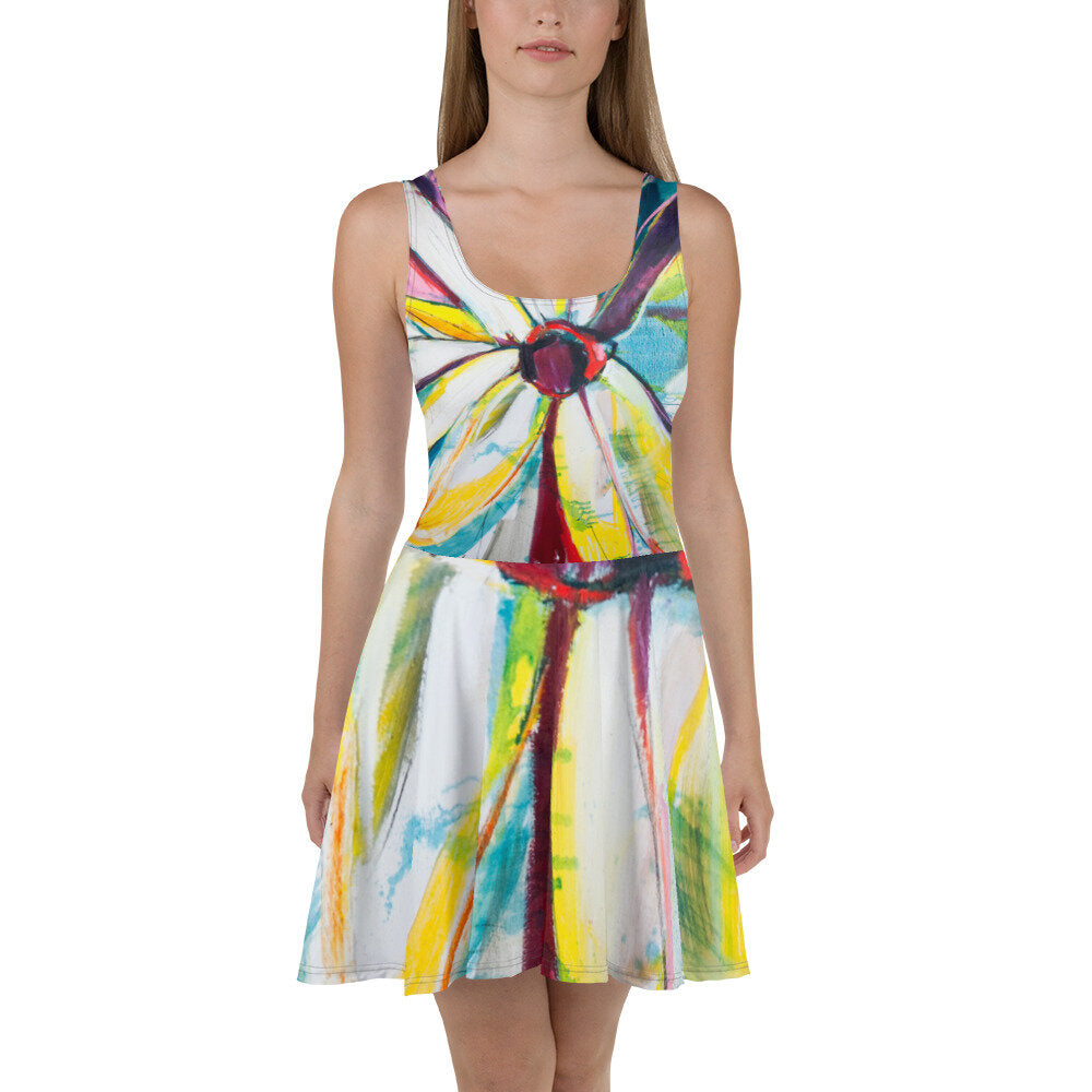 Zinnias Skater Dress