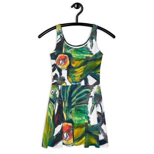 Parakeets Skater Dress