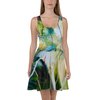 Abstract Magnolia Skater Dress