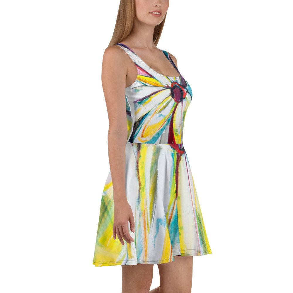 Zinnias Skater Dress