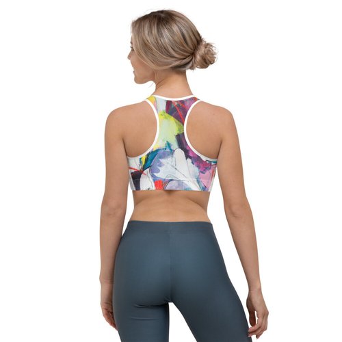 Zinnias II Sports bra