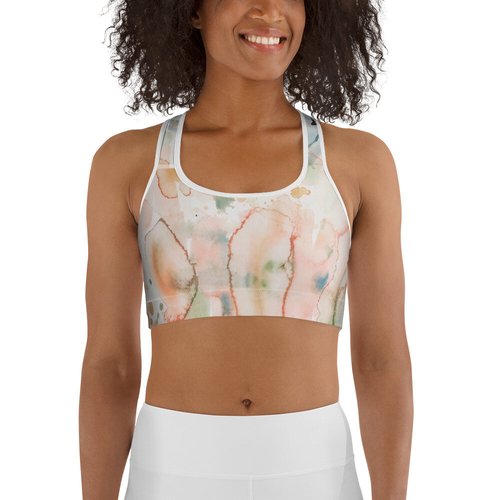 Watercolor Sports bra