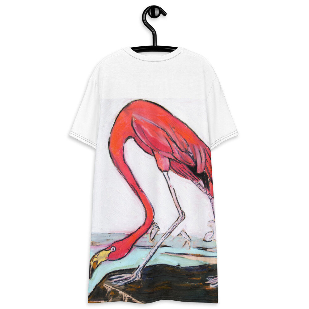 Pink Flamingo T-shirt dress